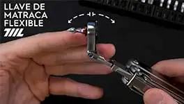 Llave de MATRACA 711L con cabeza FLEXIBLE para multiherramientas LEATHERMAN 264x150