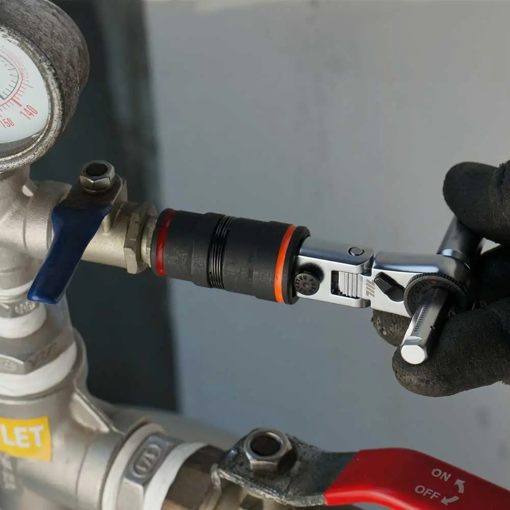 1/4” Flex Head EDC Ratchet Wrench With T-Handle-07